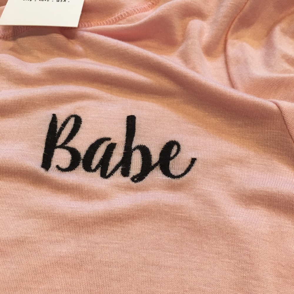NWT pink crop tee Sadie & Sage - Picture 2 of 7